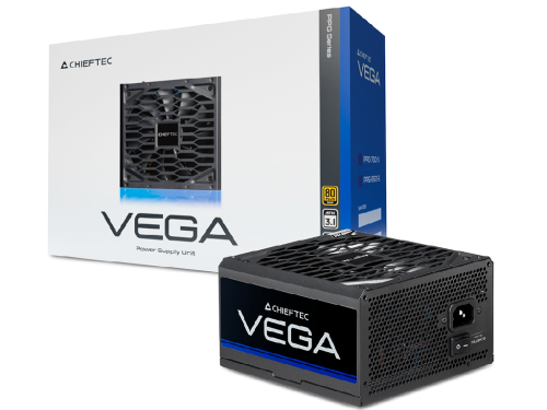 Power Supply ATX 750W Chieftec Vega PPG-750-S, 80+ Gold, 135mm, Active PFC, Half-Bridge LLC+DC