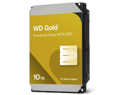 3.5 HDD 10.0TB-SATA-512MB  Western Digital Gold WD103KRYZ, Enterprise, 24/7, CMR