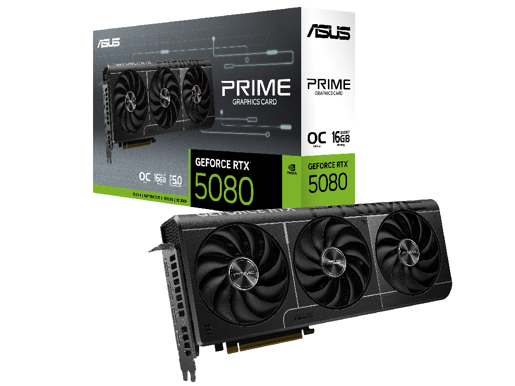 VGA ASUS RTX5080 16GB GDDR7 Prime OC (PRIME-RTX5080-O16G) GPU: NVIDIA