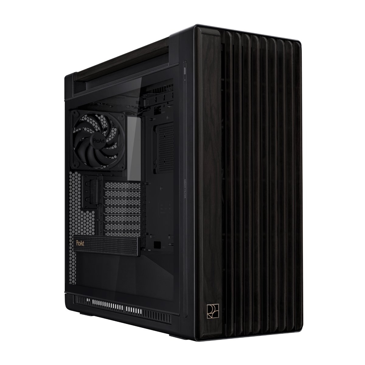 Case ATX Asus ProArt PA602, Wood Edition, 2x200mm&1x140mm,PWM Hub,Tempered Glass,Dust Filter