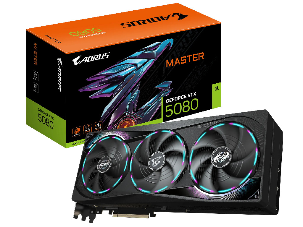 VGA Gigabyte RTX5080 16GB GDDR7 Aorus Master (GV-N5080AORUS M-16GD)Producator GPU:  NVIDIA Proceso