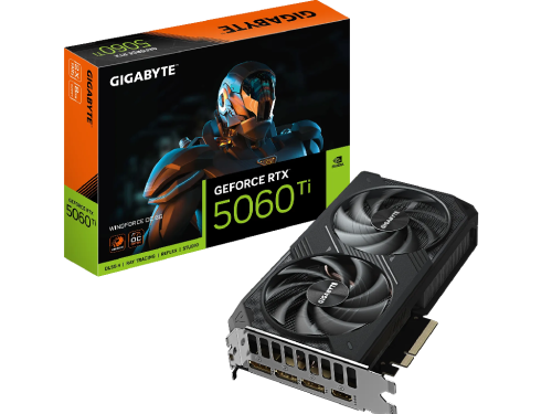 VGA Gigabyte RTX5060Ti 8GB GDDR7 Windforce OC  (GV-N506TWF2OC-8GD)  GPU: NVIDIA