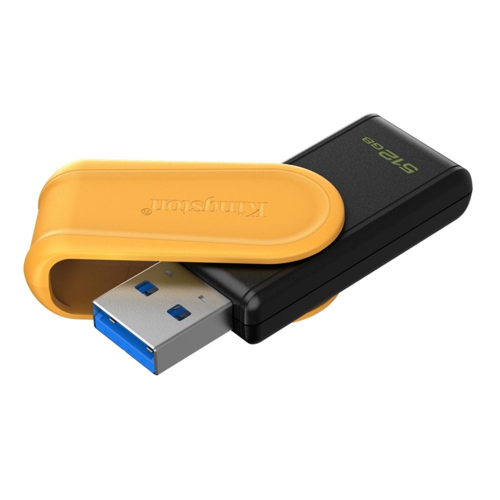 512GB USB3.2 Flash Drive Kingston DataTraveler Exodia S (DTXS/512GB), Black + Yellow, Plastic, Slide