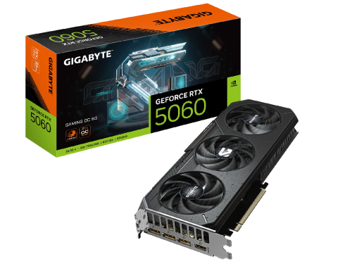 VGA Gigabyte RTX5060 8GB GDDR7 Gaming OC  (GV-N5060GAMING OC-8GD)Producator GPU:  NVIDIA Procesor