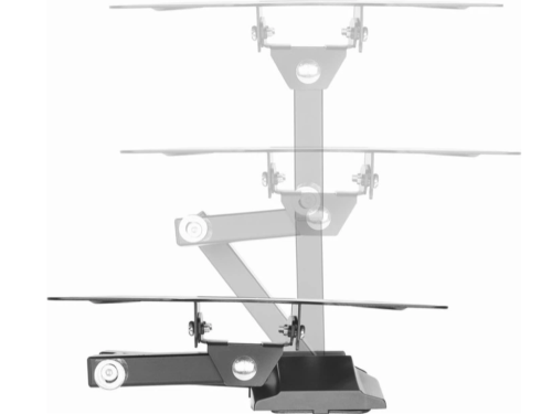 Wall Mount  Gembird 'WM-42ST-01' Black 23'-42', max.20kg, VESA mm: up 200 x 200, Wall distance: 56 ~