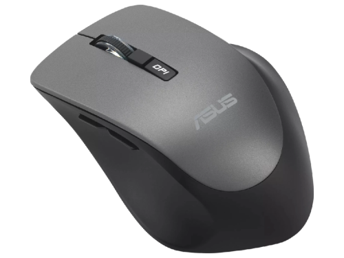 Wireless Mouse Asus WT425, 1000-1600 dpi, 6 buttons, Ergonomic, 82g, Silent, 1xAA, 2.4Ghz, Grey