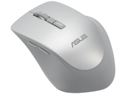 Wireless Mouse Asus WT425, 1000-1600 dpi, 6 buttons, 82g, Silent, 1xAA, 2.4Ghz, SilverTitanium