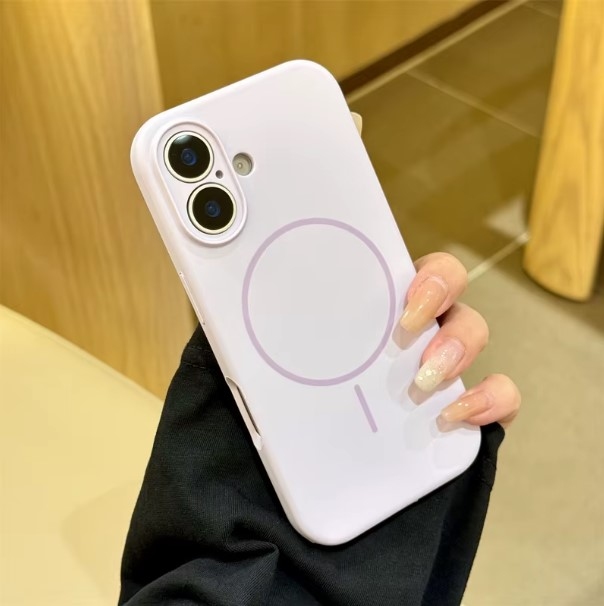 iPhone 17 Liquid Silicone MagSafe Husa (Lilac)