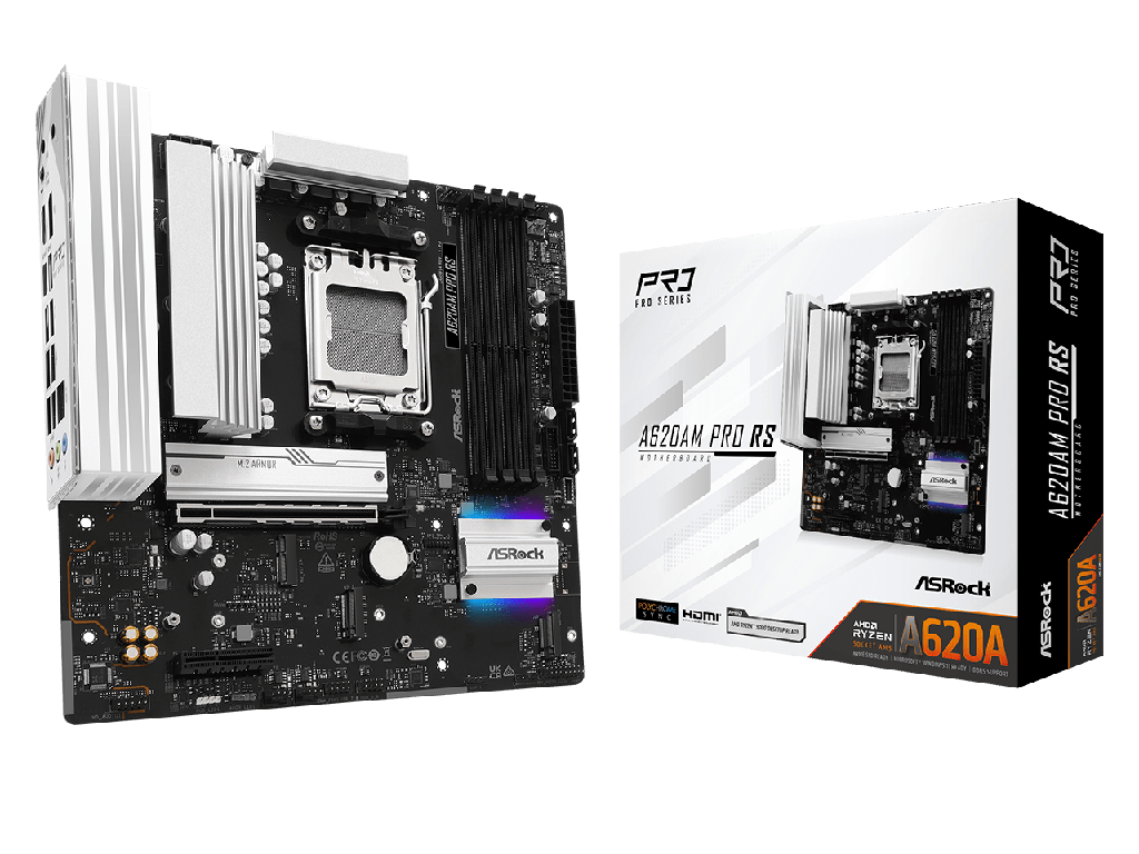 MB AM5 ASRock A620AM PRO RS  mATX  Micro-ATX Socket:  AM5 Chipset