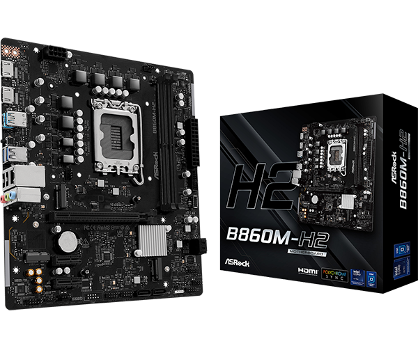 MB S1851 ASRock B860M-H2 mATX  Micro-ATX Socket: LGA1851