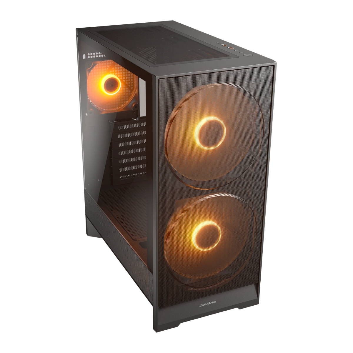 Case ATX Cougar Airface180 w/o PSU 2x180front 1x120rear PWM ARGB fans Tempered Glass, LED controller