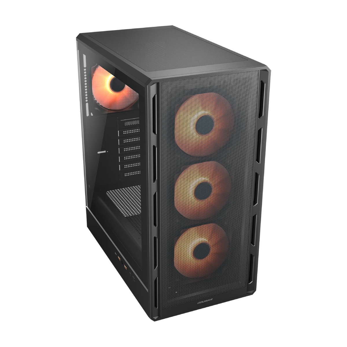 Case ATX Cougar Airface PurePRO w/o PSU 3x120front 1x120rear ARGB PWM,Tempered Glass, LED controller