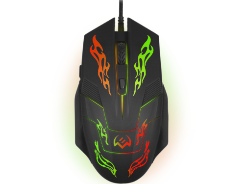 Gaming Mouse SVEN RX-G720, 1200-3200 dpi, 6 buttons, 109g., Ergonomic, Silent, Soft Touch, Backlight
