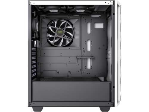 Case ATX GAMEMAX Diamond CP WT, w/o PSU, 0.5mm, 3x120mmARGB, 1x140mm, ARGB Hub, Front Mesh+LED strip