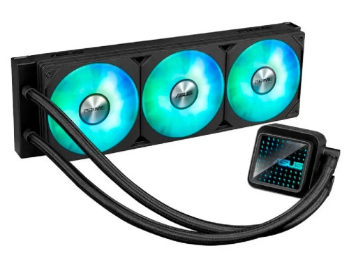 AIO Liquid Cooling Asus 'PRIME LC 360 ARGB' (<36,5dBA, 3x120mm, ARGB, 800-3600RPM, 77,22CFM)