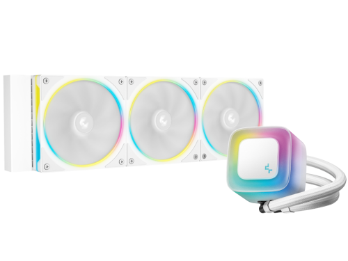 AIO Liquid Cooling Deepcool 'LE360 PRO WH' <36.07dBA, 400-2400RPM, 66.23CFM, 3x120mm, 2500-3400RPM