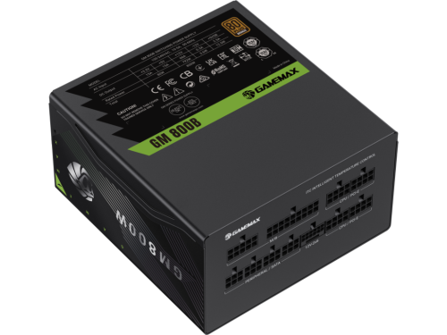 Power Supply ATX 800W GAMEMAX GM-800B, 80+ Bronze, 140mm, Active PFC, DC/DC, Temperature control