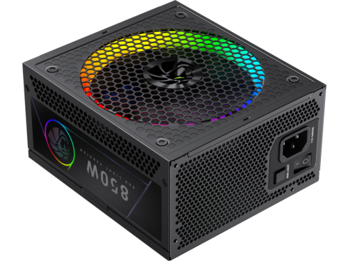 Power Supply ATX 850W GAMEMAX RGB-850G PRO, 80+ Gold, 140mm ARGB, Active PFC, ATX 3.1, PCIe5.1