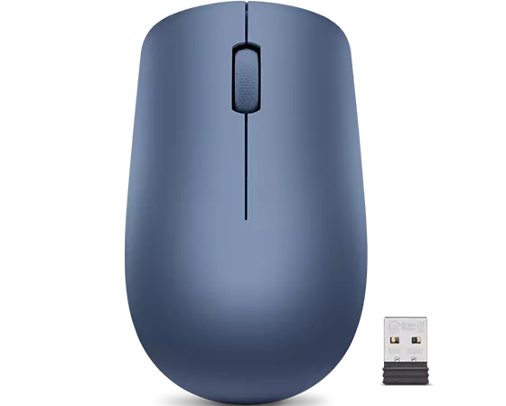 Wireless Mouse Lenovo 530, Lightweight, up to 1200 dpi, 3 buttons, Ambidextrous, Blue