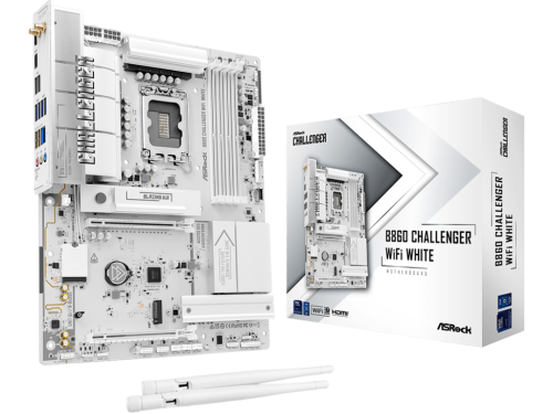 MB S1851 ASRock B860 CHALLENGER WIFI WHITE ATX  ATX Socket: LGA1851
