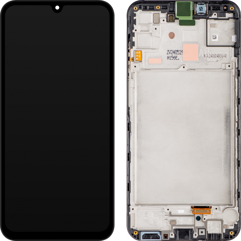 LCD SAMSUNG A15 4G / 5G  A155 / A156  BLACK WITH FRAME ORIGINAL (SERVICE PACK)