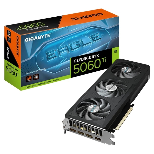 VGA Gigabyte RTX5060Ti 8GB GDDR7 Eagle Max OC (GV-N506TEAGLEMAX OC-8GD) GPU : NVIDIA