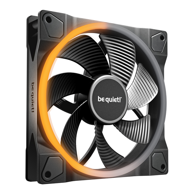 PC Case Fan be quiet! Light Wings PWM Reverse, 140x140x25 mm, <25.5db, 84.3 CFM, 1300RPM, 7 blades