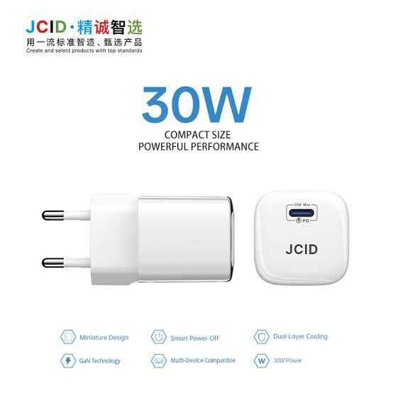 Charger JCID-30 Gan Charger 30W / White