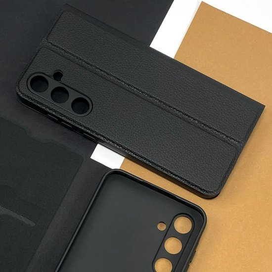 FIBRA Leather Flip case Xiaomi Redmi 15(4G EU) Black