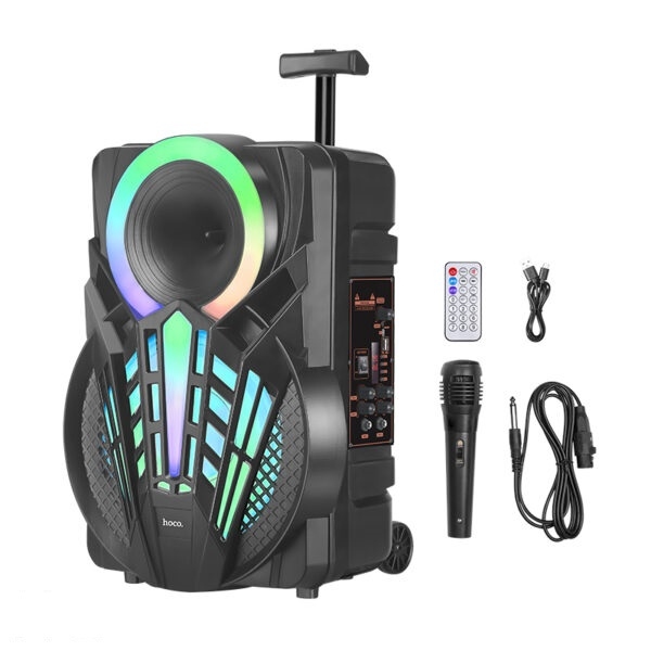 Hoco DS40 8-inches BT speaker with trolley black