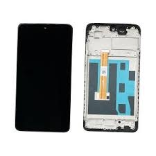 LCD OPPO A58 4G BLACK WITH FRAME (Premium Quality)