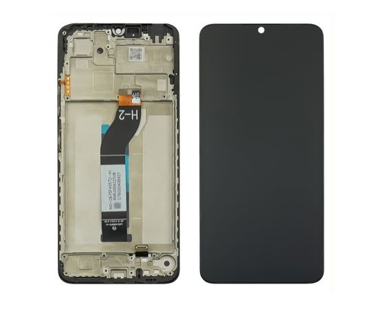 LCD XIAOMI REDMI 13C / POCO C65 BLACK WITH FRAME AAA