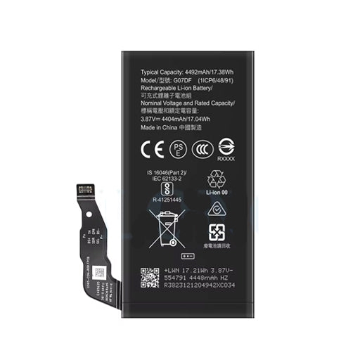 BATTERY GOOGLE PIXEL 8A / G07DF (High Quality)