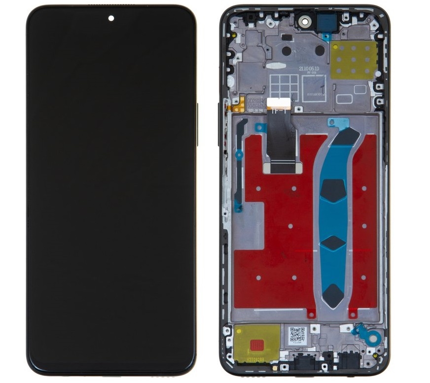LCD HUAWEI HONOR X8 4G BLACK WITH FRAME Original (Service Packing)
