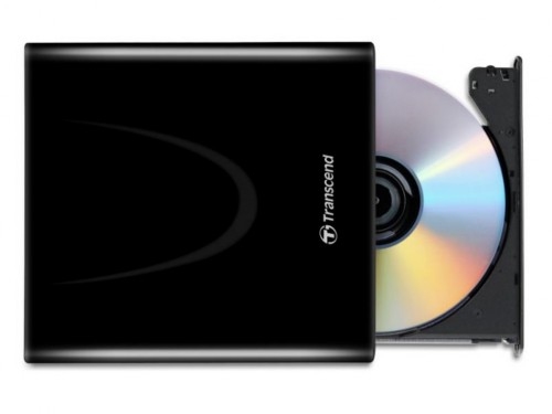 External Portable Slim 8x DVD-RW Drive  Transcend 'TS8XDVDS', Black, (USB2.0)