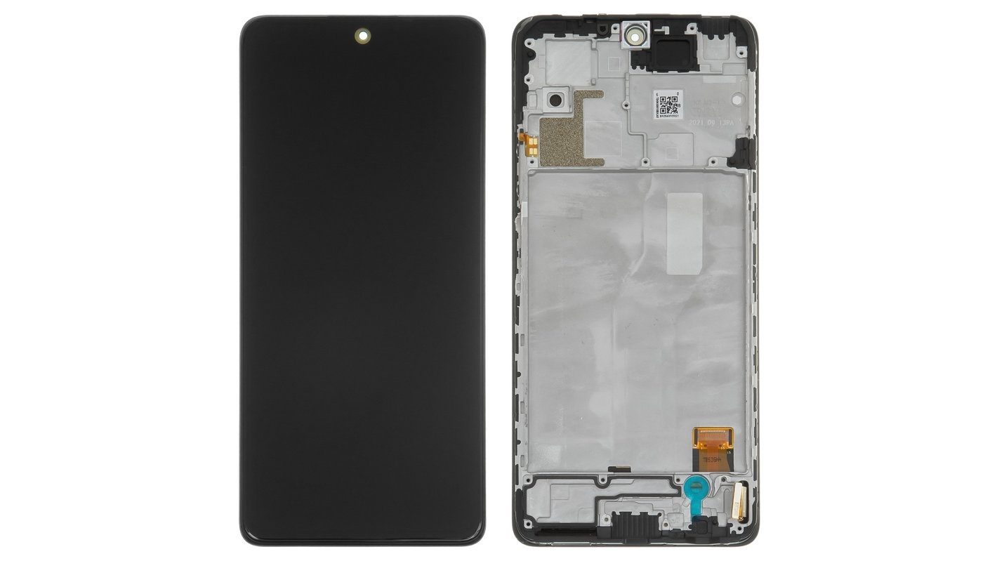 LCD XIAOMI REDMI NOTE 10 PRO (4G) BLACK WITH FRAME ORIGINAL (SERVICE PACK)