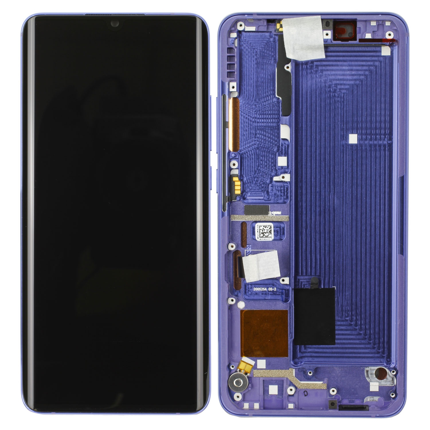 LCD XIAOMI Mi Note 10 / Note 10 Lite / Note 10 Pro PURPLE WITH FRAME ORIGINAL (SERVICE PACK)