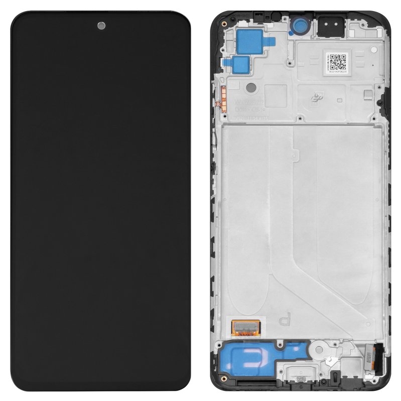 LCD XIAOMI REDMI NOTE 10 4G / NOTE 10S / Poco M5s BLACK WITH FRAME ORIGINAL (SERVICE PACK)