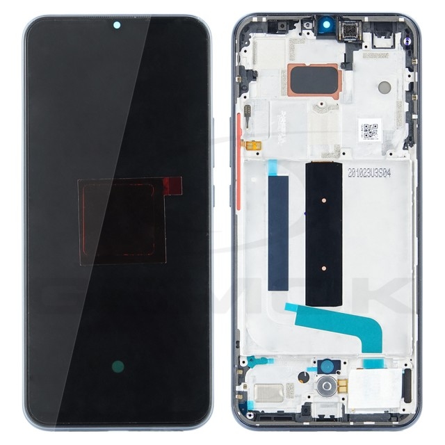 LCD XIAOMI Mi 10 lite 5G (2020) GRAY/ TARNISH WITH FRAME ORIGINAL (SERVICE PACK)