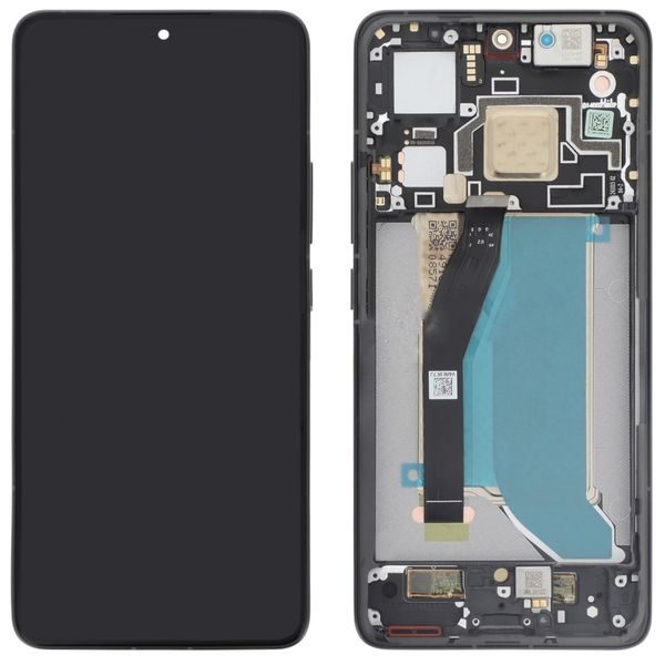 LCD XIAOMI 14T PRO BLACK WITH FRAME ORIGINAL (SERVICE PACK)