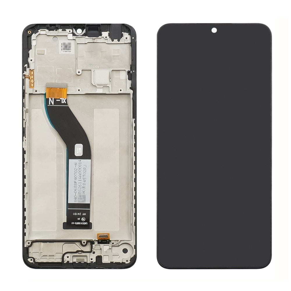 LCD XIAOMI REDMI 14C / POCO C75 BLACK WITH FRAME ORIGINAL (SERVICE PACK)