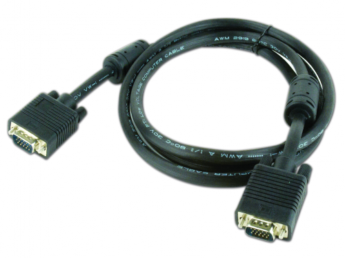 Cable VGA Premium  1.8m, HD15M/HD15M Black, Cablexpert, CC-PPVGA-6B