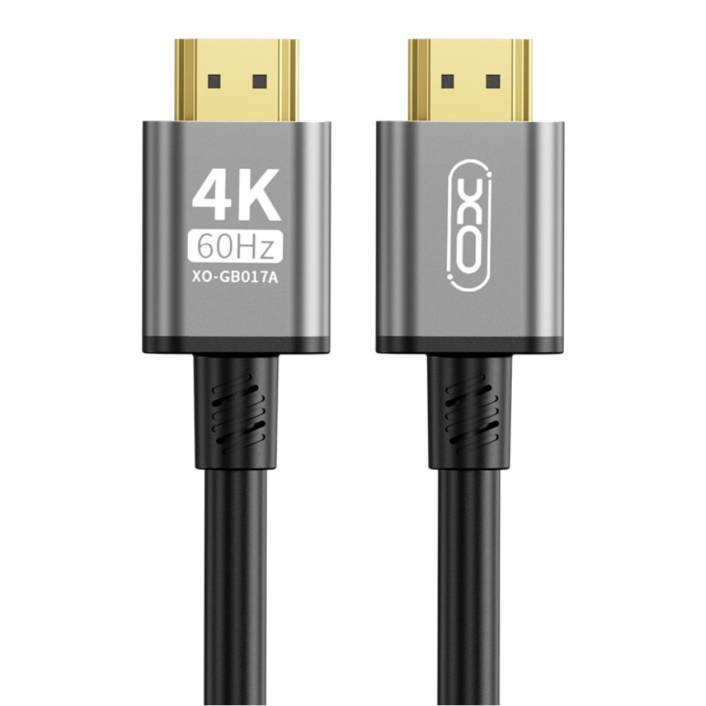 XO GB017B HDMI to HDMI Metal Adapter Cable 5M Tranish