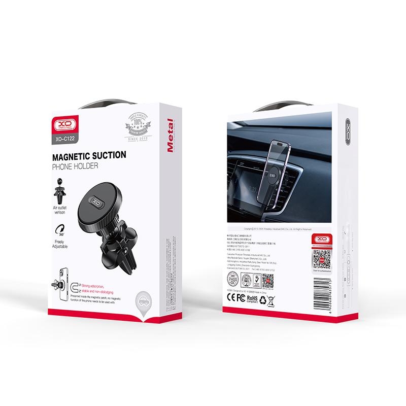 XO C122 Round magnetic bracket with air outlet Black