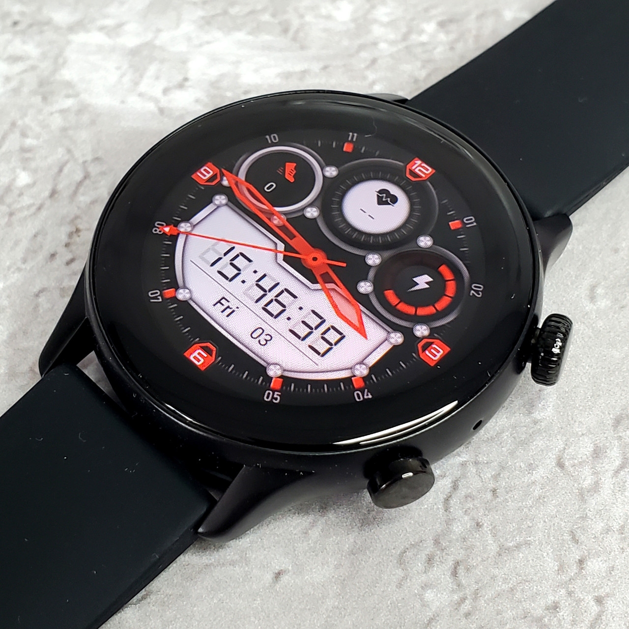 XO J4 Smart Sports Talking Watch  AMOLED screen Black