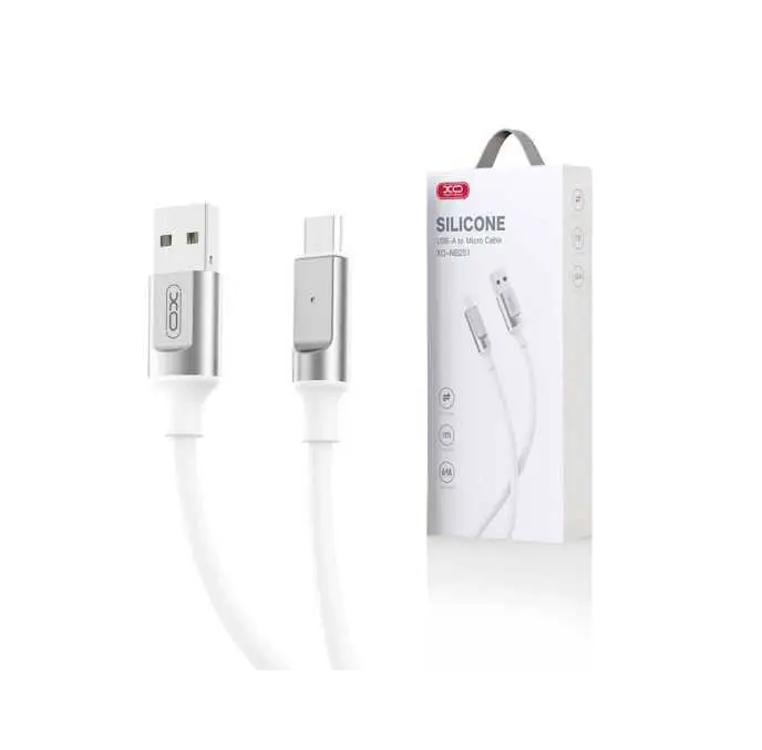 XO NB251 6A Liquid Silicone Rubber Type-c Data Cable L=100cm Cable White