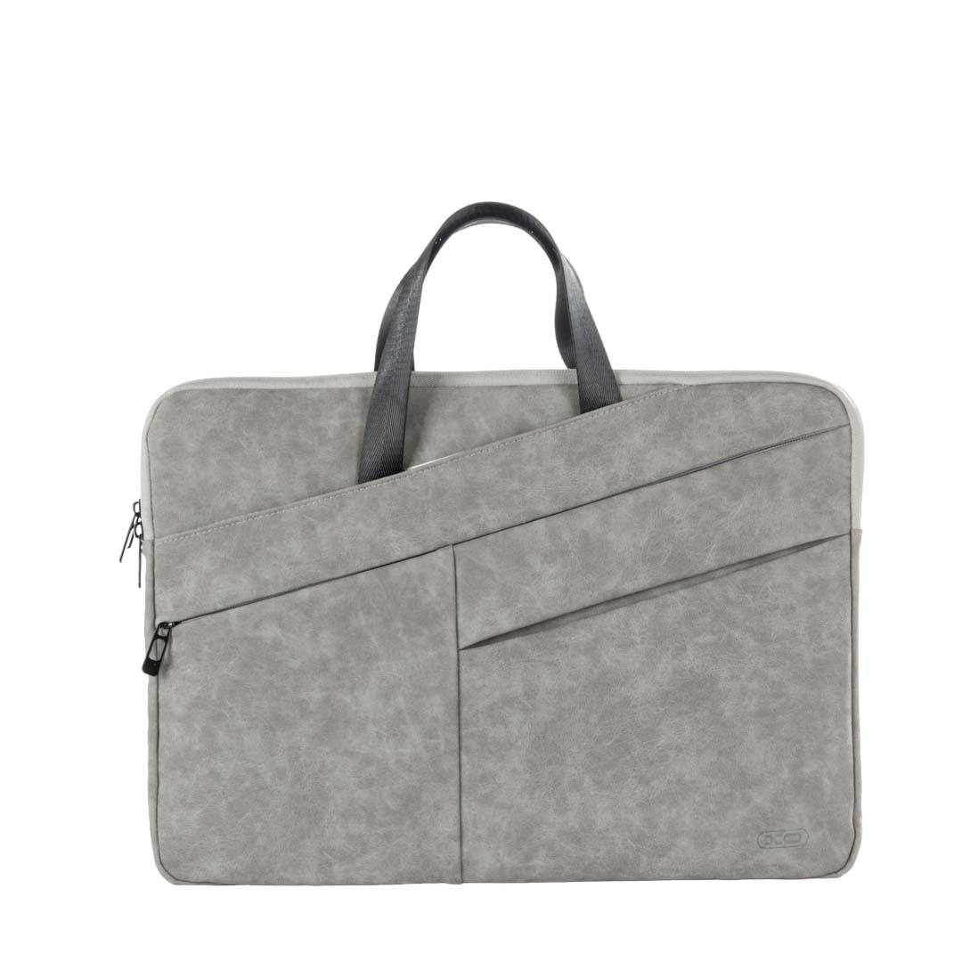 XO CB05 Dark grey laptop bag 15 inches (PU material, sheepskin material) Gray