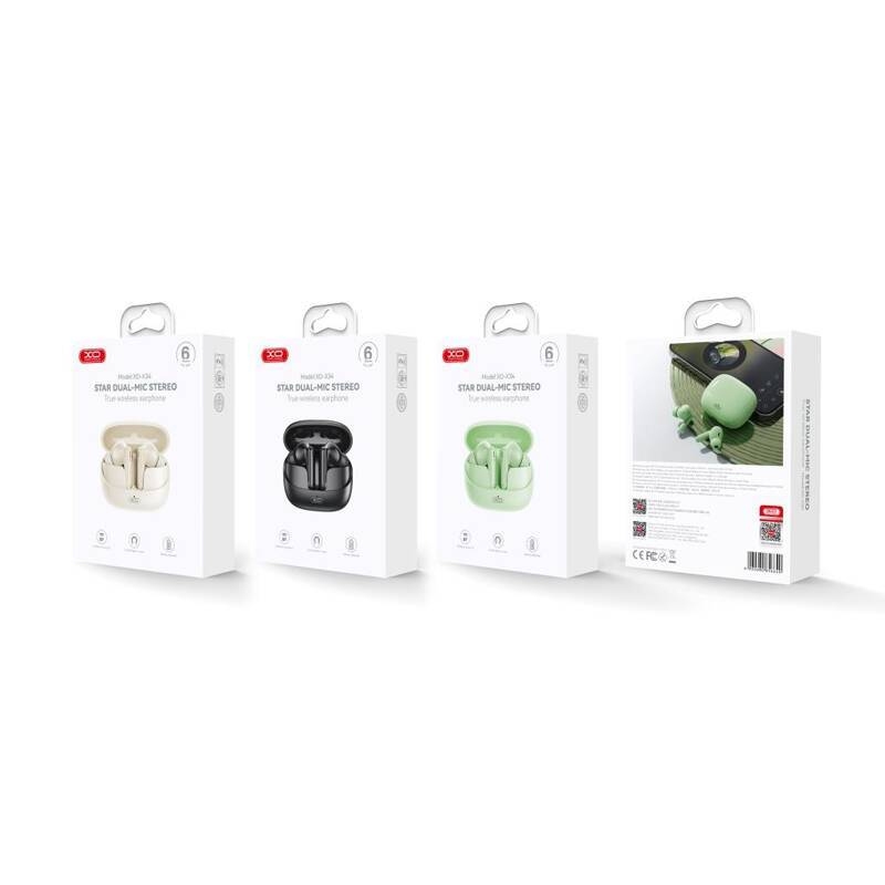XO X34 Starry Sky Flip TWS Bluetooth Headset Green