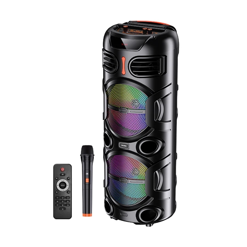 Kakusiga  KK-8203 LEINI colorful speaker light wireless speaker Black