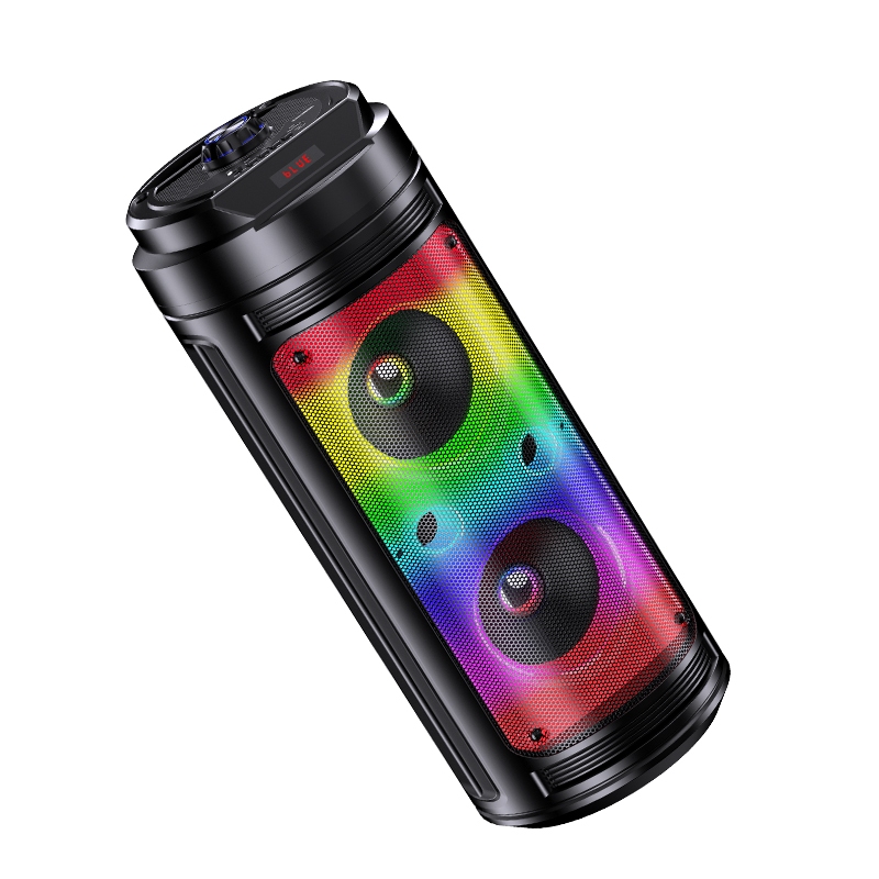 Kakusiga  KK-6202 FENGLUAN flame light wireless speaker Black